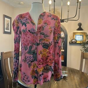 Floral button up